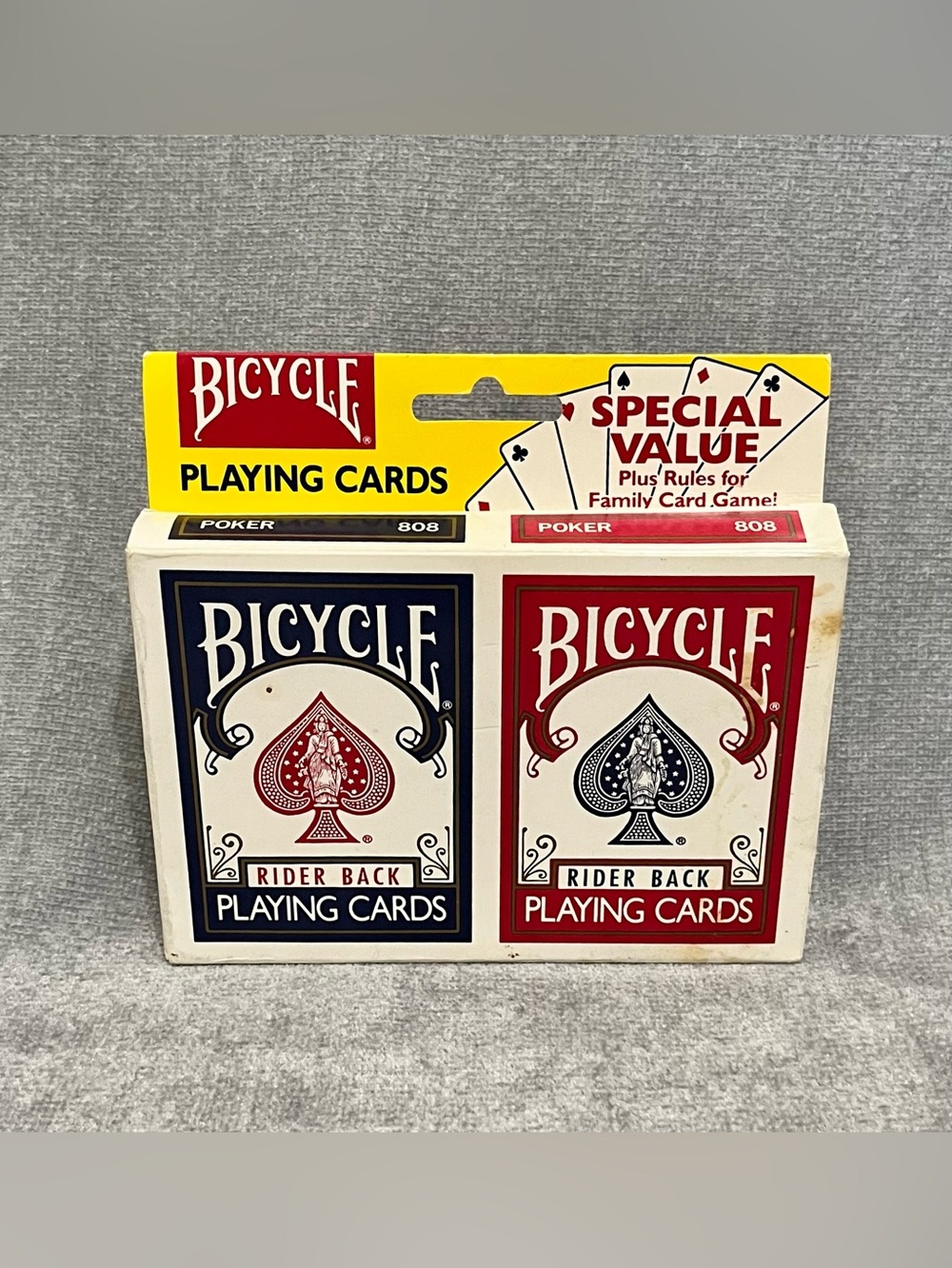 New Vintage Two Bicycle Sealed Rider Back Playing Cards IBM Aptiva Promo